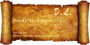 Donáth Laura névjegykártya
